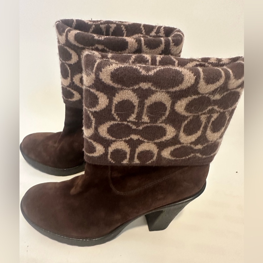Coach Brown Suede Women's Boots